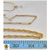 Image 1 : 3 GOLD TONE OR PLATED NECKLACES