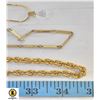 Image 1 : 3 GOLD TONE OR PLATED NECKLACES