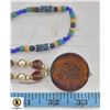 Image 1 : 2 HANDCRAFTED INDIGENOUS NECKLACES COPPER AND
