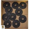 Image 1 : 10 PCS ½ THREADED 4 HOLES FLANGE