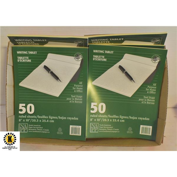 FLAT OF WRITING NOTE PADS