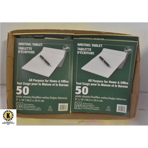 FLAT OF WRITING NOTE PADS