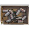 Image 1 : FLAT OF COKE 110 VOLT PATIO LIGHT STRING