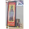 Image 1 : 37 IN COKE SIGN,PEPSI WOOD BOTTLE OPENER,