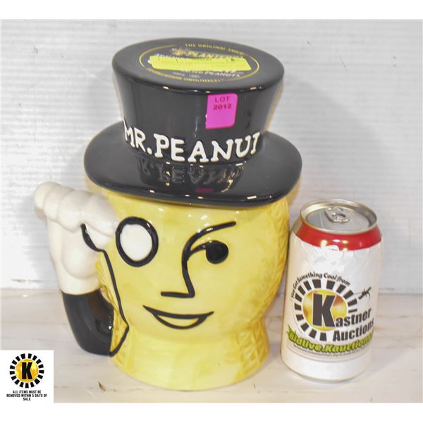 VINTAGE MR PEANUT CERAMIC COOKIE JAR,