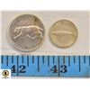 Image 1 : 1967 CANADAIN SILVER QUARTER AND DIME