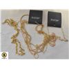 NEW WITH TAGS SET OF GOLD TONE NECKLACES ONE WITH