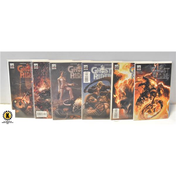 MARVEL KNIGHTS GHOST RIDER #1-6 COMIC SET, 2005