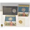 Image 1 : 4 COMMEMORATIVE COINS 2 CITY OF EDMONTON KLONDIKE