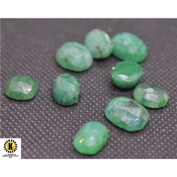 #08-GENUINE GREEN EMERALD GEMSTONE 45.00CT