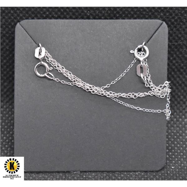 #81-STERLING SILVER NECKLACE 2 PICS /18  