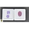 Image 1 : #166-NATURAL AMETHYST 3.45 CT  & RUBY 6.25 CT