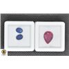 Image 1 : #140-NATURAL HEATED SAPPHIRE 2.65 CT & RUBY 6.10CT