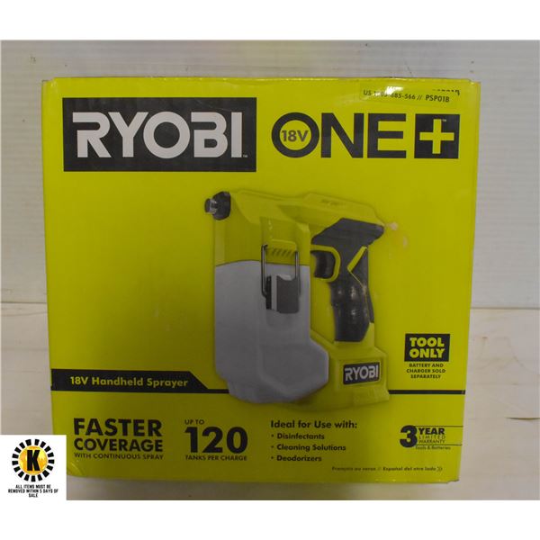 NEW RYOBI ONE 18V HANDHELD SPRAYER