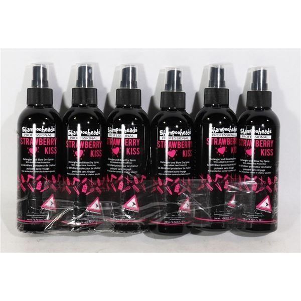 6 BOTTLES PROFESSIONAL STRAWBERRY KISS DETANGLER