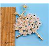 Image 1 : GOLD TONE WITH CRYSTALS AND