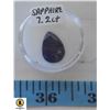 Image 1 : 7.2 CARATS GENUINE NATURAL BLUE SAPPHIRE GEMSTONE