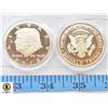 2 U.S.A. PRESIDENTIAL AMERICAN EAGLE COINS IN