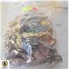 Image 1 : BAG OF CRAFT AND COSTUME JEWELRY