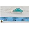 Image 1 : NEW .925 SILVER NECKLACE WITH BLUE GENSTONE
