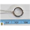 Image 1 : ELEGANT GLASS LOCKET CHARM ROUND GLASS LOCKET