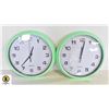 FLAT OF 2 WALL CLOCKS