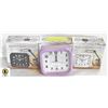 Image 1 : 3 PACKS OF ALARM CLOCKS,SQUARE