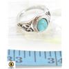 Image 1 : SAILIMUE STAINLESS STEEL TURQUOISE RING SIZE 9