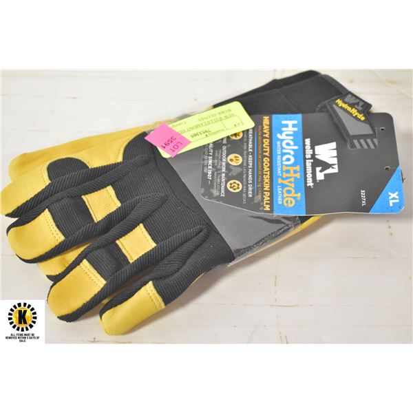 NEW WELLS LAMONT HD GOATSKIN WORK GLOVES