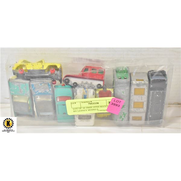 Quantity of Lesney/Matchbox diecast model vehicles in a Matchbox Quantity of Lesney/Matchbox diecast model vehicles in a Matchbox