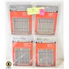 4 PACKS OF 10 SCREWDRIVER BITS SETS