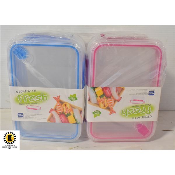 2 PACKS OF THREE 2000ML SNAP-SIDES FOOD