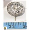 STERLING SILVER NUMBERED WW1 BRITISH LAPEL PIN