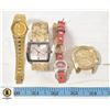 Image 1 : LOT OF 4 LADIES WATCHES INCL ROLEX REPLICA