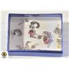 Image 1 : BOX WITH 8 PAIRS OF EARRINGS