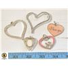 Image 1 : 5 HEART THEMED PENDANTS