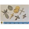 Image 1 : 7 CROSS AND ANGEL THEME PENDANTS