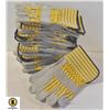 Image 1 : NEW 12 PACK OF CANVAS/LEATHER GENERIC WORK GLOVES