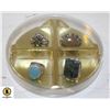 Image 1 : TRAY OF 4 RINGS. SIZES 6 TO 8