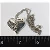 Image 1 : NEW HEART PENDANT SAYS: A PIECE OF MY HEART HAS