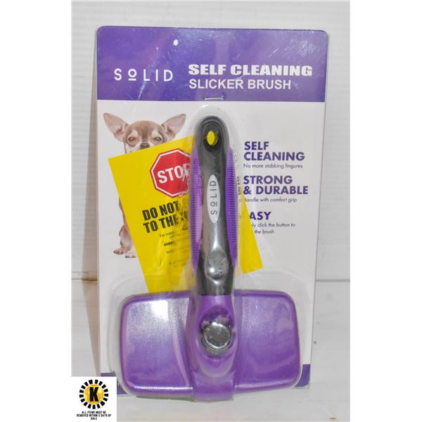 SELF CLEANING SLICKER PET BRUSH NEW