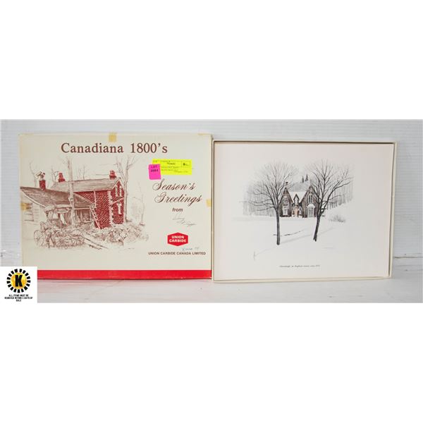 1974 "CANADIANA 1800'S" LITHOGRAPH PRINT SET