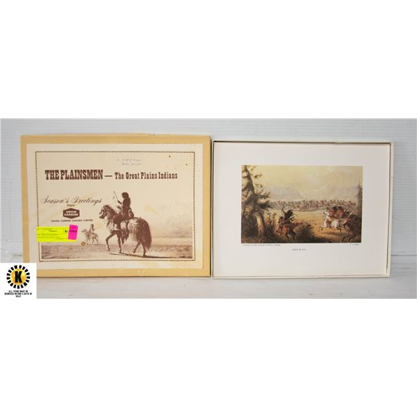 1973  THE PLAINSMEN  LITHOGRAPH PRINT SET