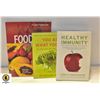 Image 1 : HEALTHY LIFESTYLE BOOKS- LOT OF 3 ASST.