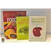 Image 1 : HEALTHY LIFESTYLE BOOKS- LOT OF 3 ASST.