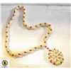Image 1 : 32 INCH ROBUST ORNATE NECKLACE MADE FROM REAL