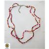 Image 1 : HANDMADE INDIGENOUS 16 INCH 2 LAYER NECKLACE