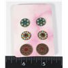 Image 1 : NEW 3PC ROUND STUD EARRINGS