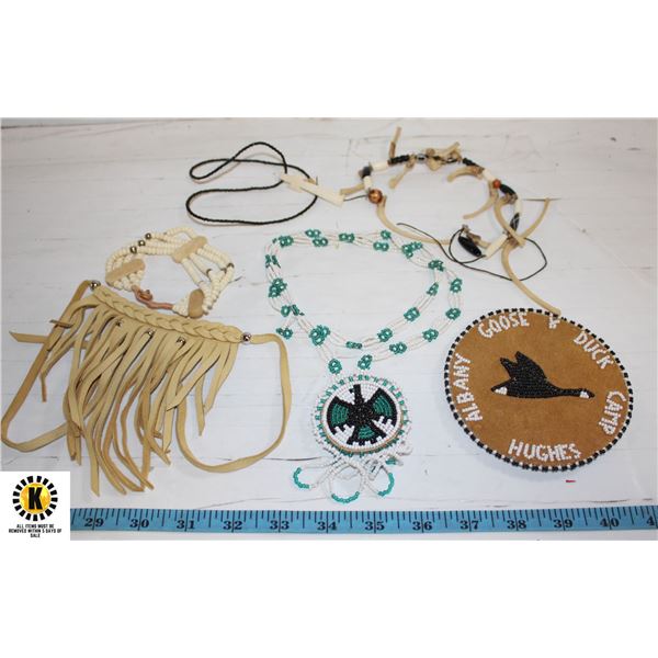 ESTATE ABORIGINAL JEWELRY & BEADED EAGLE-ESTATE