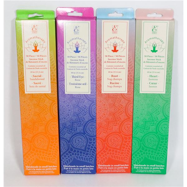 4 NEW 50PC PACKS OF INCENSE STICKS